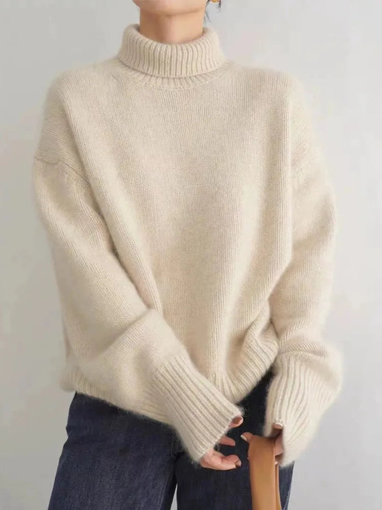 Maison Bennett™  | High-Collar Cashmere Sweater