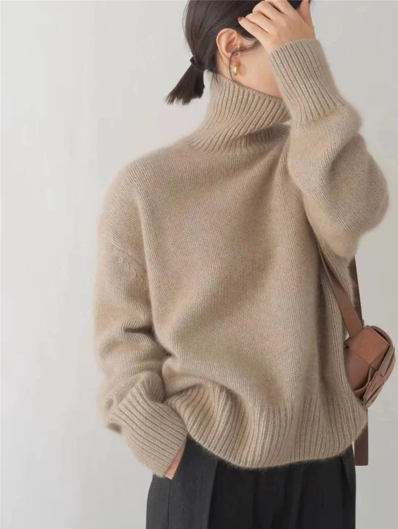 Maison Bennett™  | High-Collar Cashmere Sweater