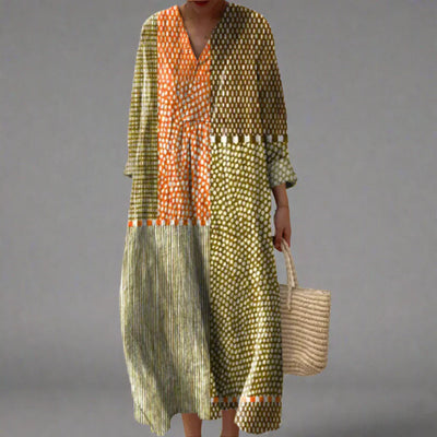 BEATRICE | ELEGANT DRESS WITH PRINT