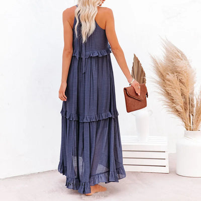 ANNETA | ELEGANT DRESS WITH FRILLS