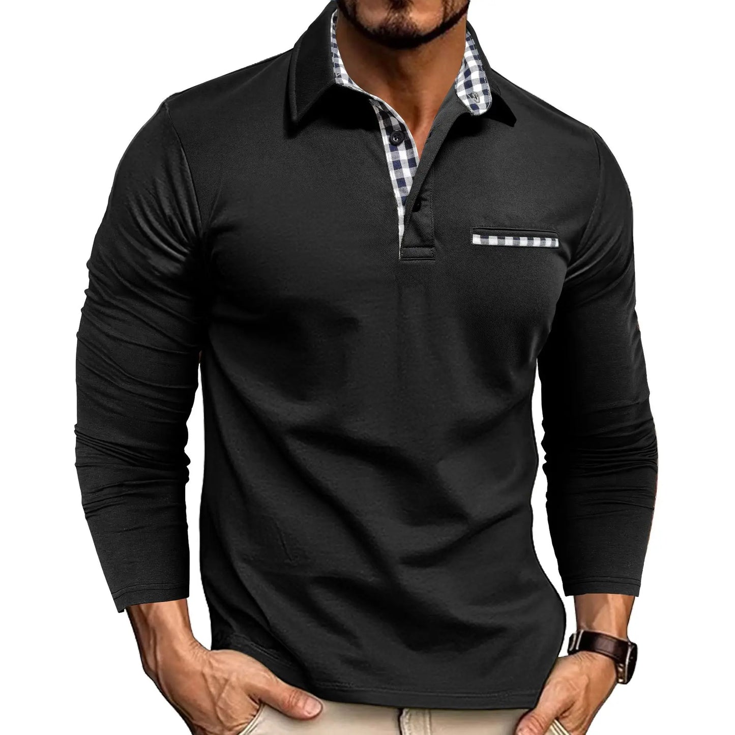 Marivelle™ | Classic Long Sleeve Polo Shirt