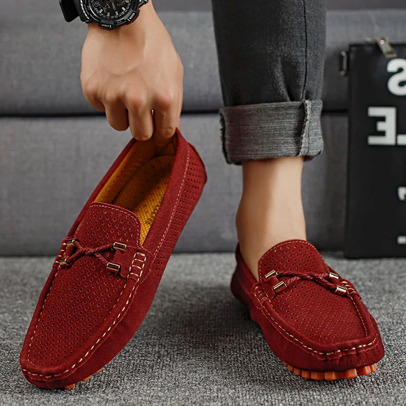 Maison Bennett™  | Perforated Leather Loafers