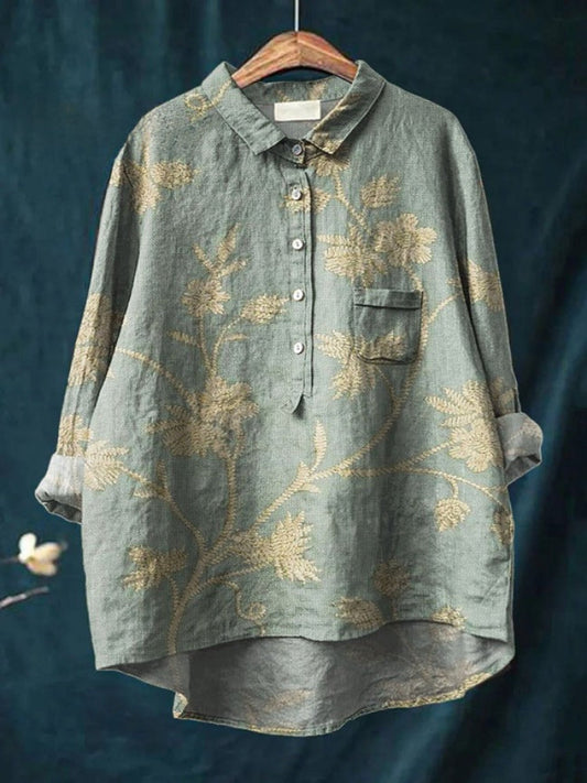 Fiora™ | Timeless Linen Fantasy Top