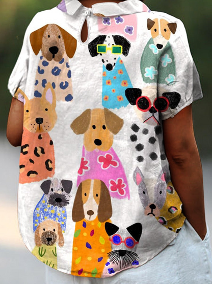 Pippa™ | Timeless Dog Print Shirt