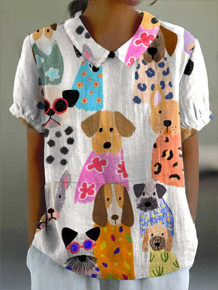 Pippa™ | Timeless Dog Print Shirt