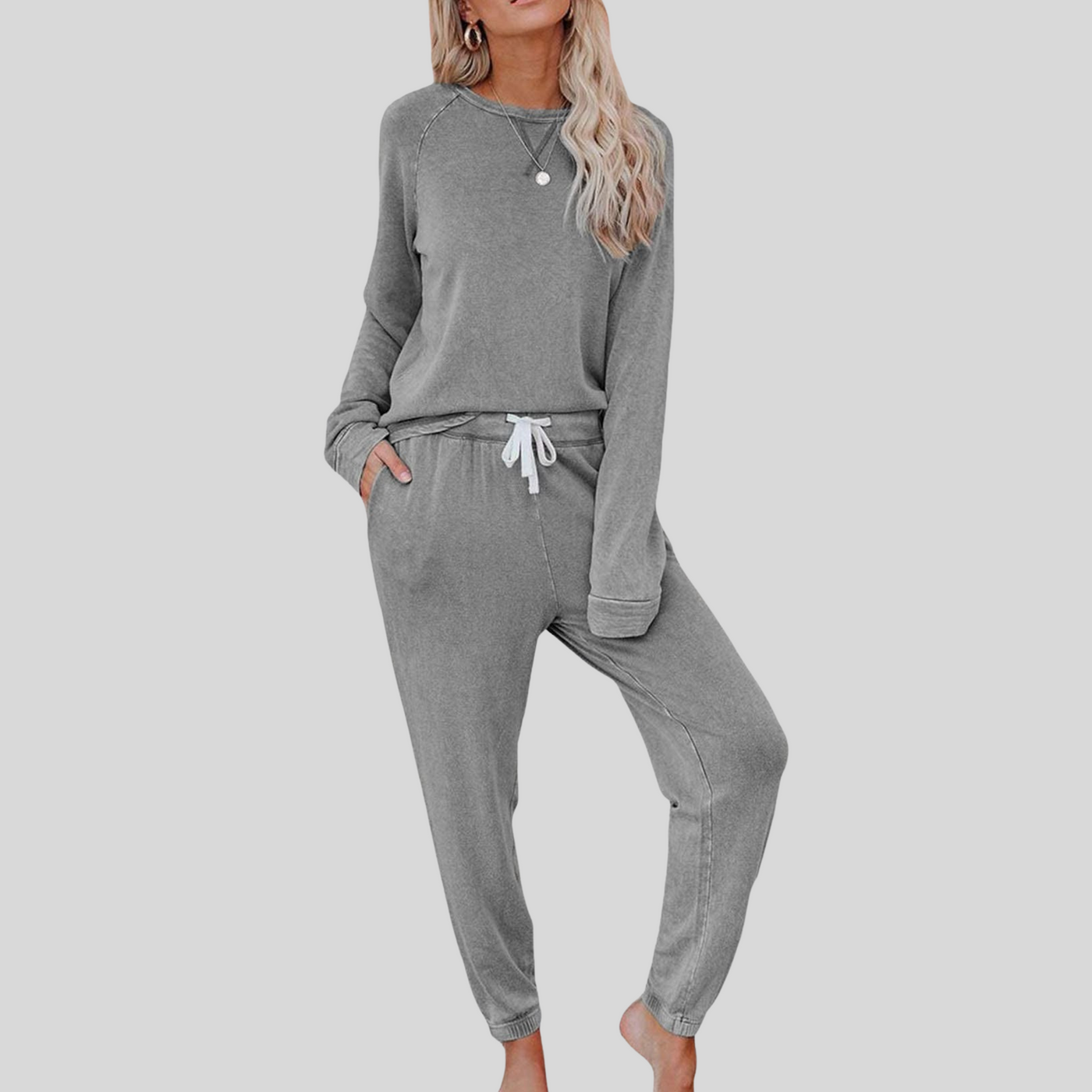 Maison Bennett™ | Casual Long-Sleeve Top and Sweatpants Set
