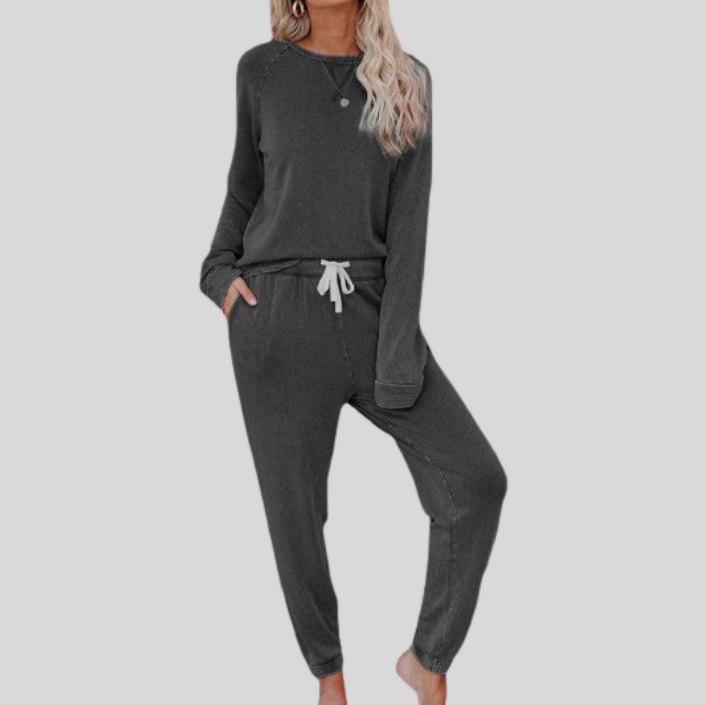 Maison Bennett™ | Casual Long-Sleeve Top and Sweatpants Set