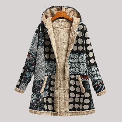 Maison Bennett | Warm, soft lined knitted jacket parka
