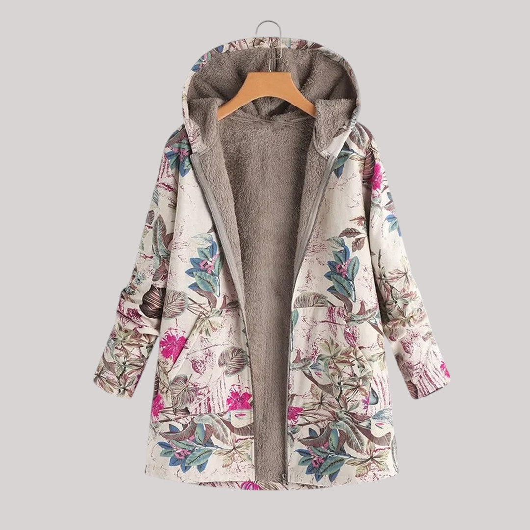 Maison Bennett | Warm, soft lined knitted jacket parka