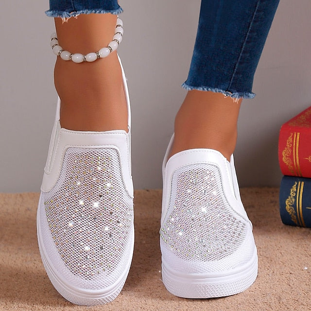 TRICIA | WOMEN'S TENNIS SHOES WITH CRYSTALS