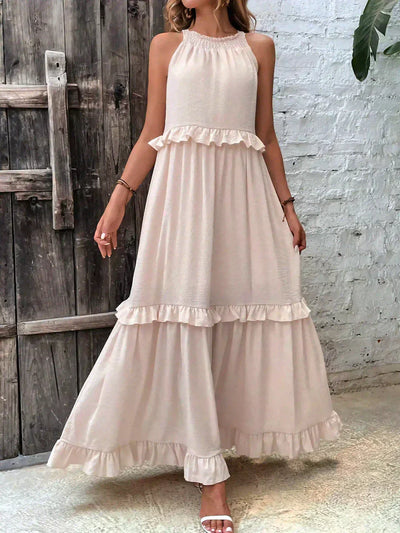 ANNETA | ELEGANT DRESS WITH FRILLS
