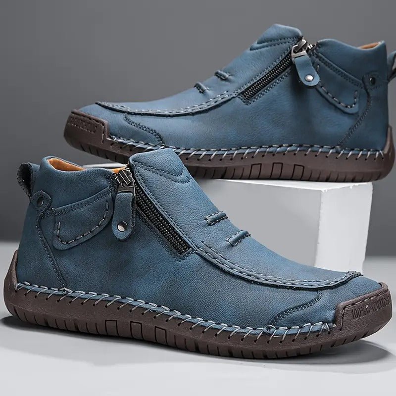Dumont - Stylish and Orthpedic Men's Zip-Up Shoes