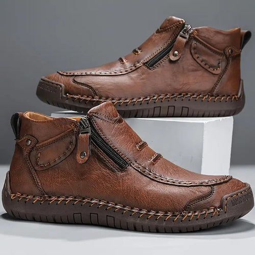 Dumont - Stylish and Orthpedic Men's Zip-Up Shoes