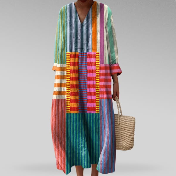 BEATRICE | ELEGANT DRESS WITH PRINT