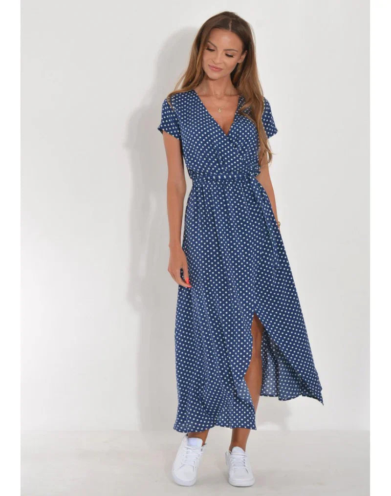 ELVINA | ELEGANT V-NECK DRESS