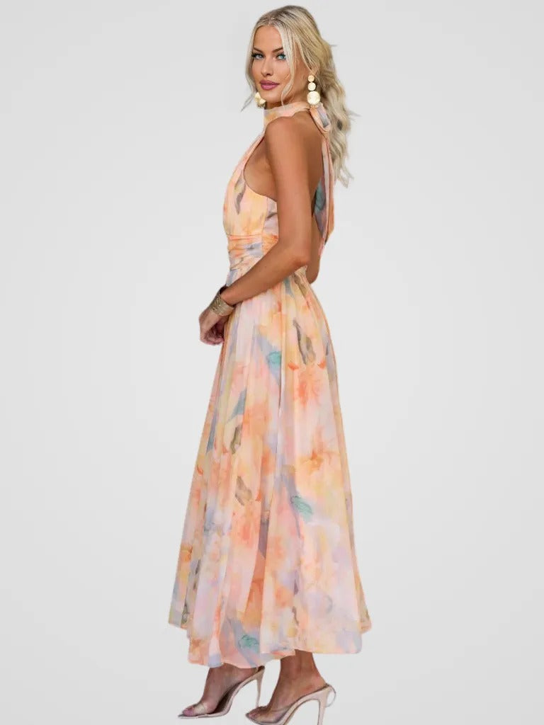 PEACH | ELEGANT SUMMER DRESS