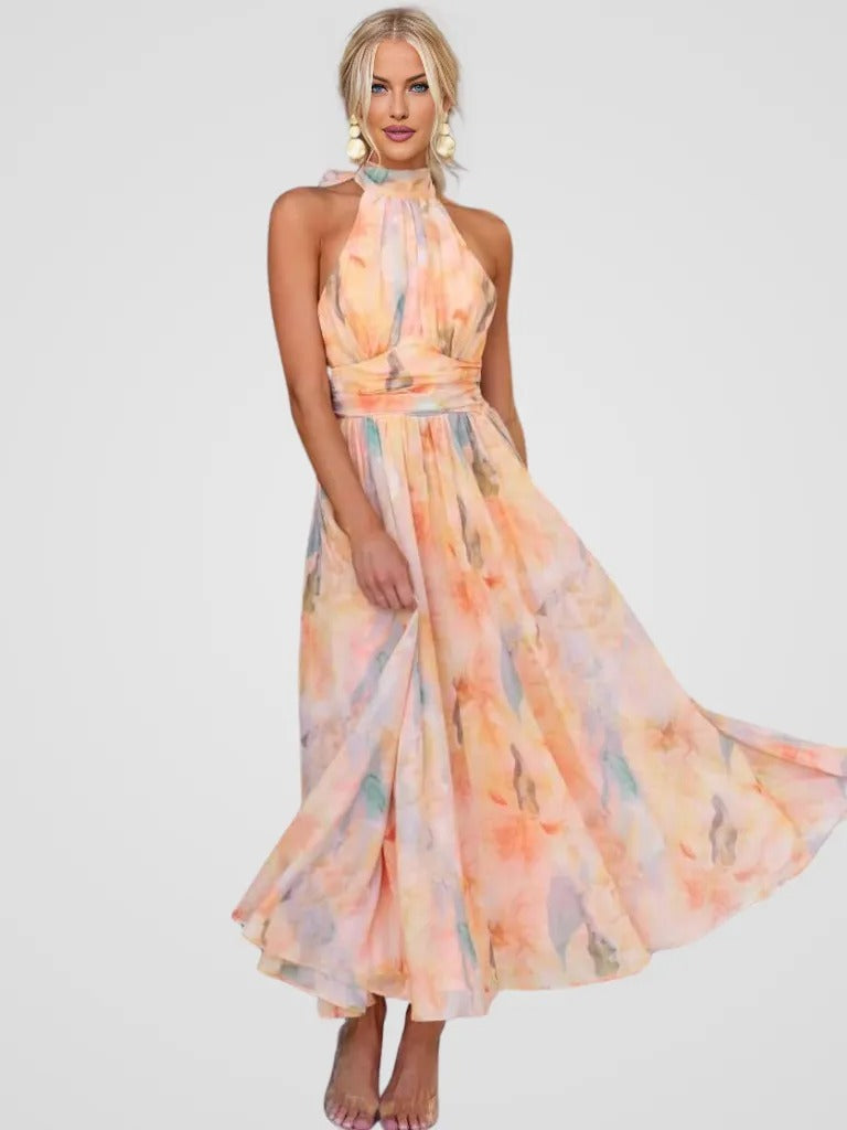 PEACH | ELEGANT SUMMER DRESS