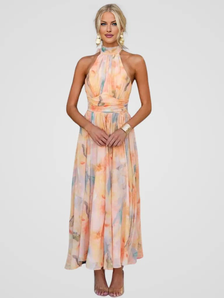 PEACH | ELEGANT SUMMER DRESS